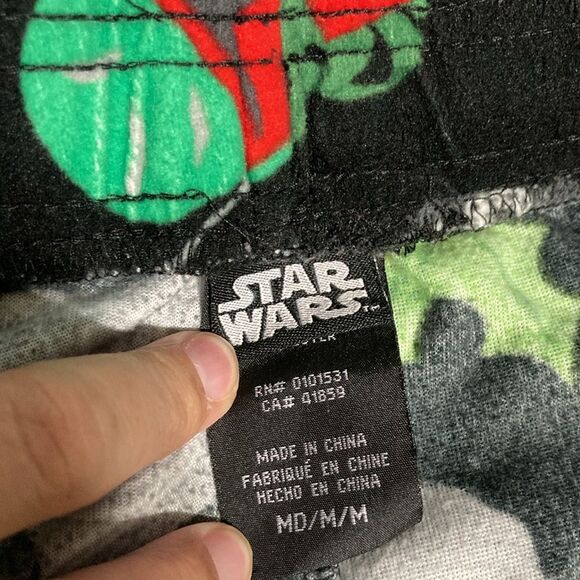 STAR WARS Velour PJ Pajama Sleep Lounge Pants with Pockets Mens Medium - Picture 7 of 10